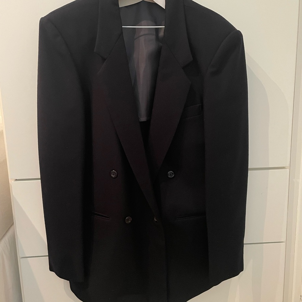 Men's Classic Dark Navy Vintage Christian Dior Blazer